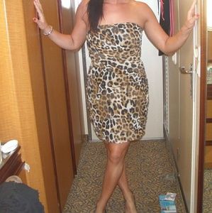 Express leopard print dress